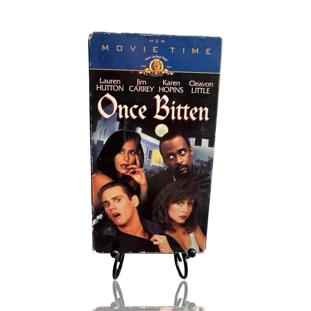Once Bitten VHS 1985 Horror Comedy Jim Carrey Lauren Hutton: Horror VHS